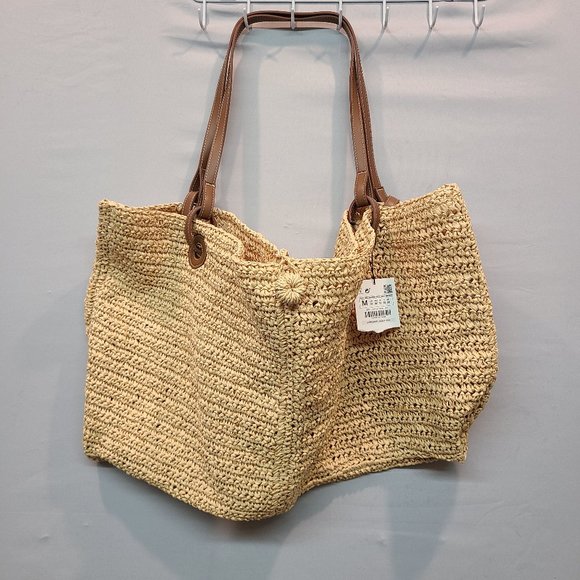 Zara Bags Zara Nwt Straw Beach Tote Bag Large Oversized Raffia Boho